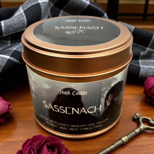 Bougie Sassenach, bougie claire Frazer, Bougie Outlander