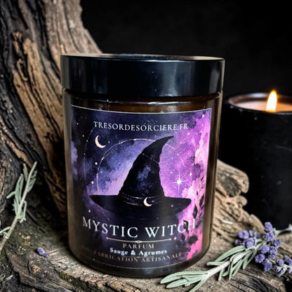 Bougie mystic witch parfum sauge agrumes