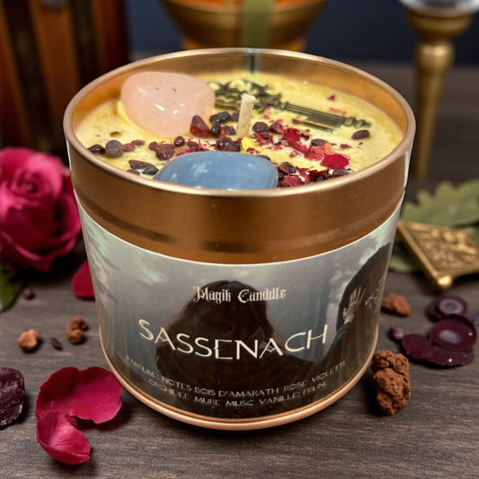 idée cadeau, Bougie outlander "Sassenach"