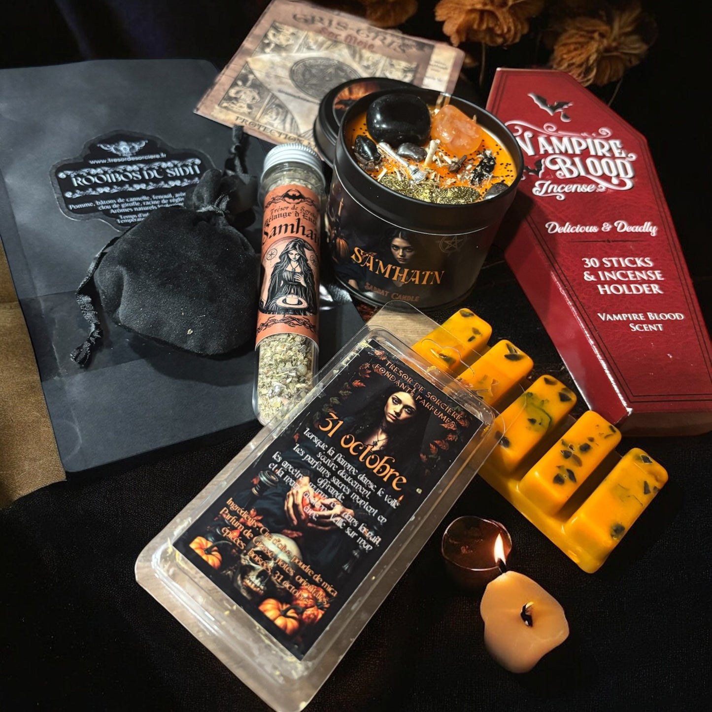 Box sorcière, witch box, box spirituelle, abonnement 12 mois - super box Samhain offerte. livraison incluse