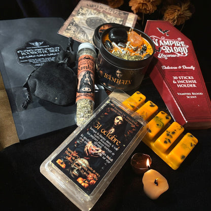 Box sorcière, witch box, box spirituelle, abonnement 12 mois - super box Samhain offerte. livraison incluse