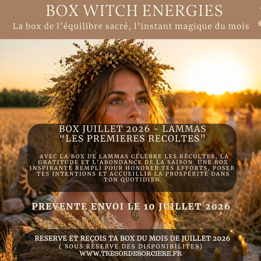 Box de Lammas, box sorcière, Lughnasadh, sabbat de lammas, witchbox Lammas
