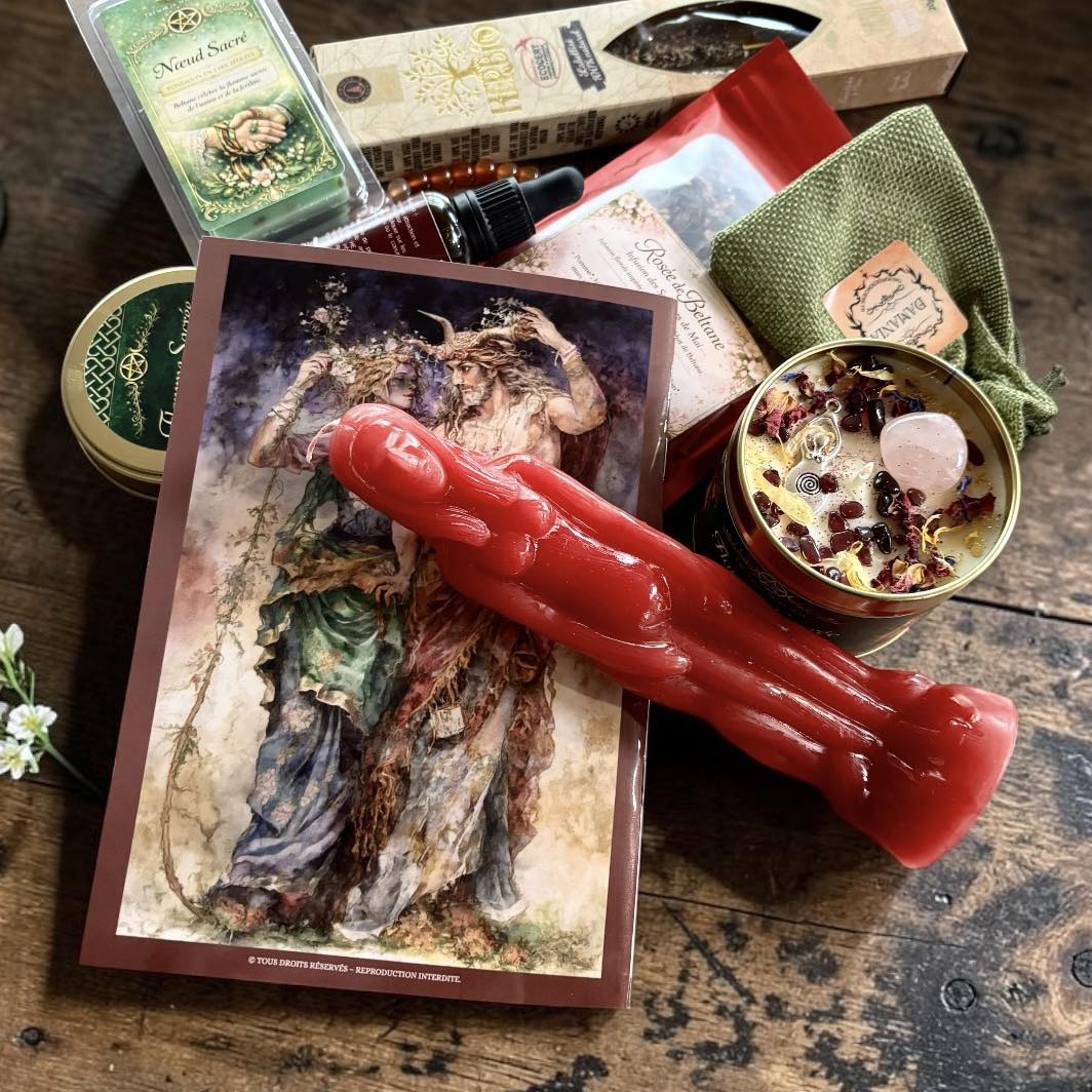 Box Beltane, Rituel du Feu Sacré, witchbox Beltane, box sorcière, box spirituelle Beltane