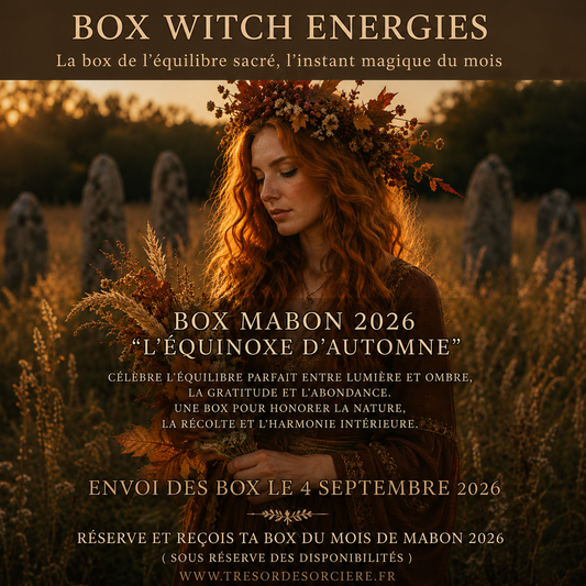 Box de Mabon, witch box Mabon, box d'automne, box sorcière, sabbat de Mabon