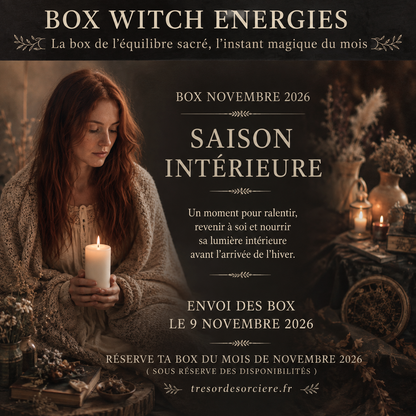 Box bien-être, box sorcière, box spirituelle Saison Intérieure
