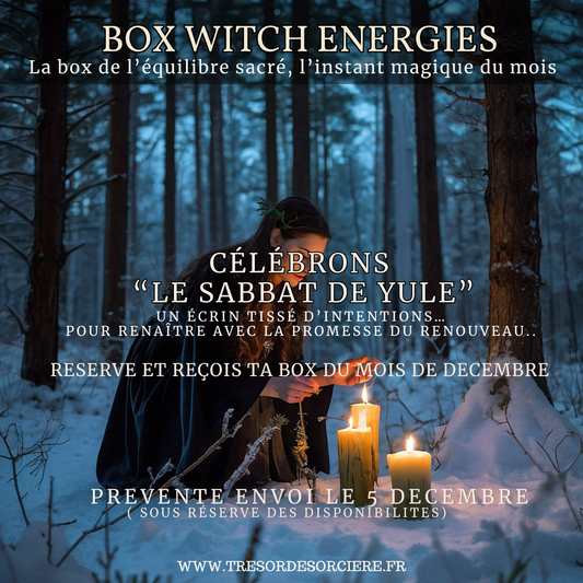 Box de Yule, witch box Yule, box sorcière, décembre 2025