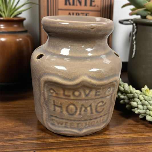 Brûleur à cire, brûle parfum "love home"
