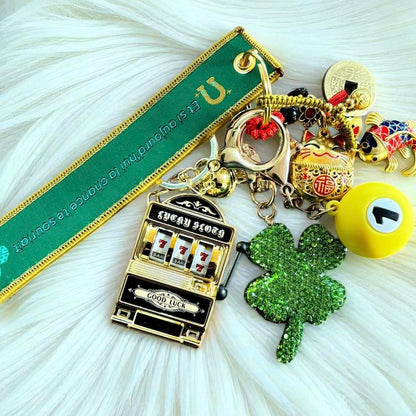 Gri-gri porte clés, gri-gri de sac, gri-gri chance, talisman chance, porte clés spirituel