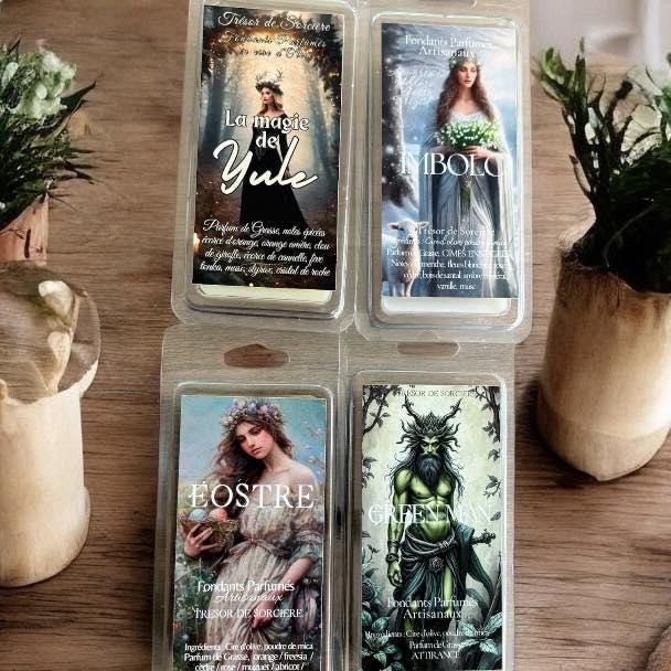 Coffret Fondants Sabbats, Yule Imbolc Ostara Beltane
