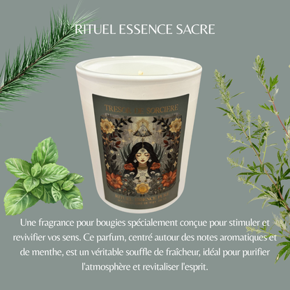 Bougie Rituel Essence Pure, bougie d'intention, bougie spirituelle