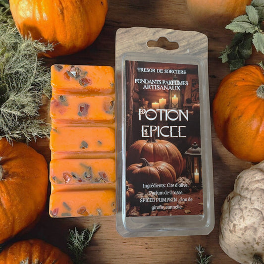 fondants d'intentions, fondants sorcière, fondants de cire parfumés