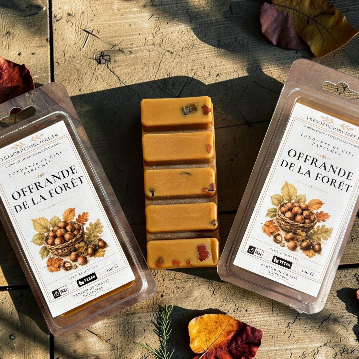 fondants parfum noisette