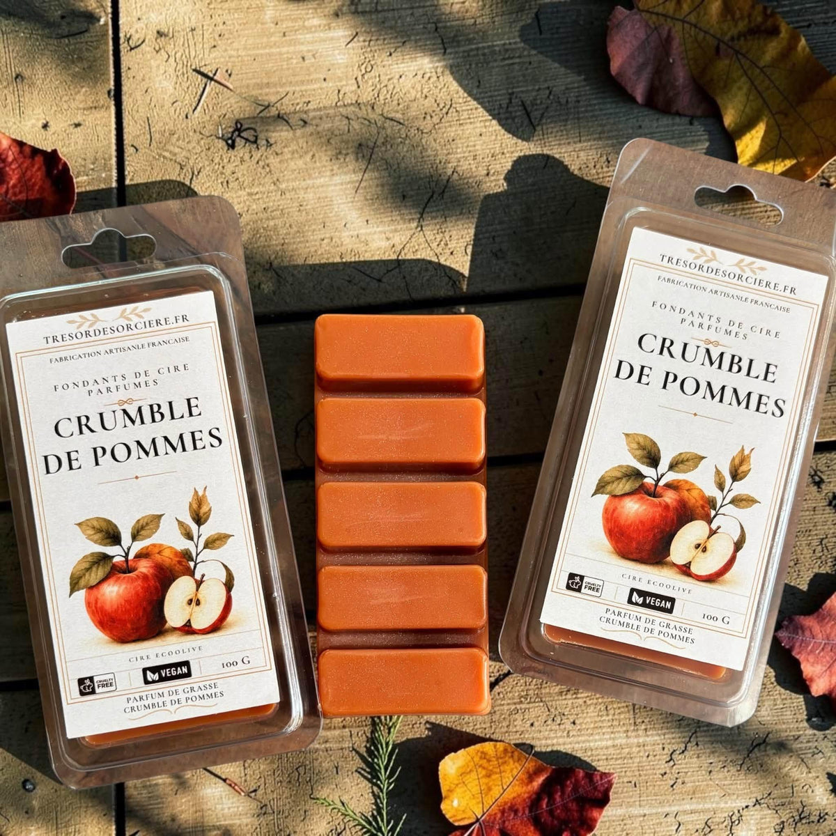 fondants de cire pommes, fondants parfumés automne, fondants cire