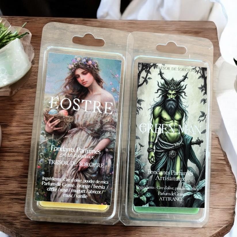 Coffret Fondants Sabbats, détail 4 tablettes