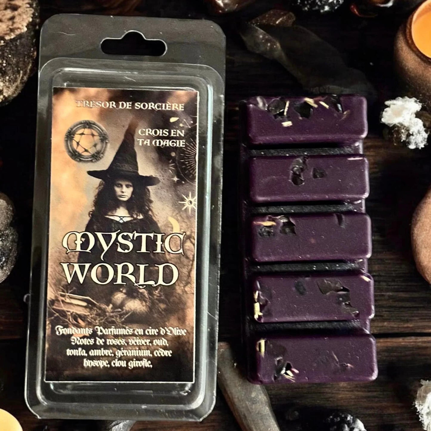 Fondants Mystic World, détail quartz fumé