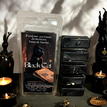 Fondants parfumés Black Cat, fondants sorcière protection
