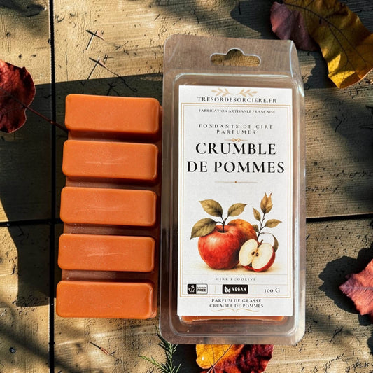fondants sorcière, fondants parfumés crumble pommes, fondants automne