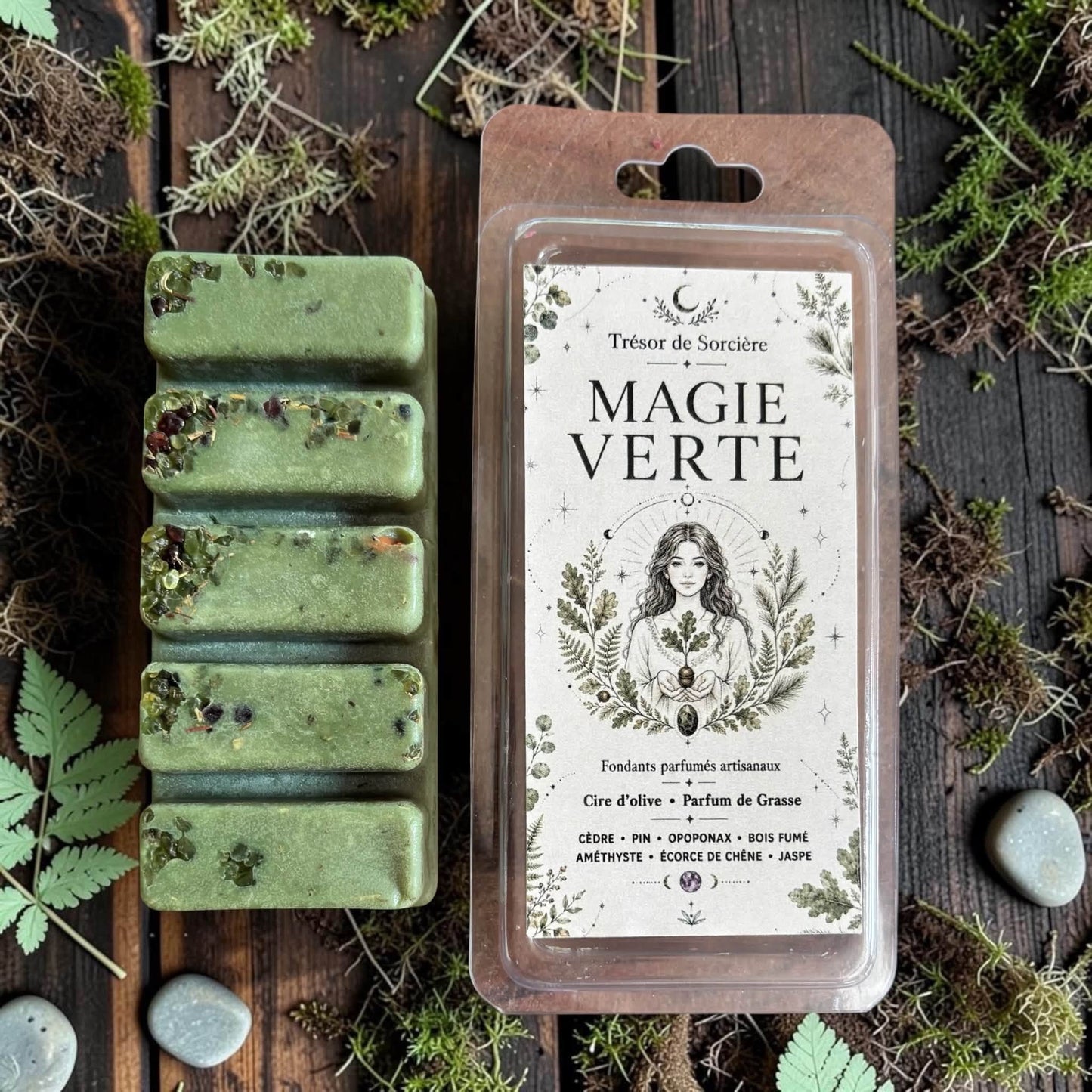 Fondants parfumés Magie Verte - fondants sorcière