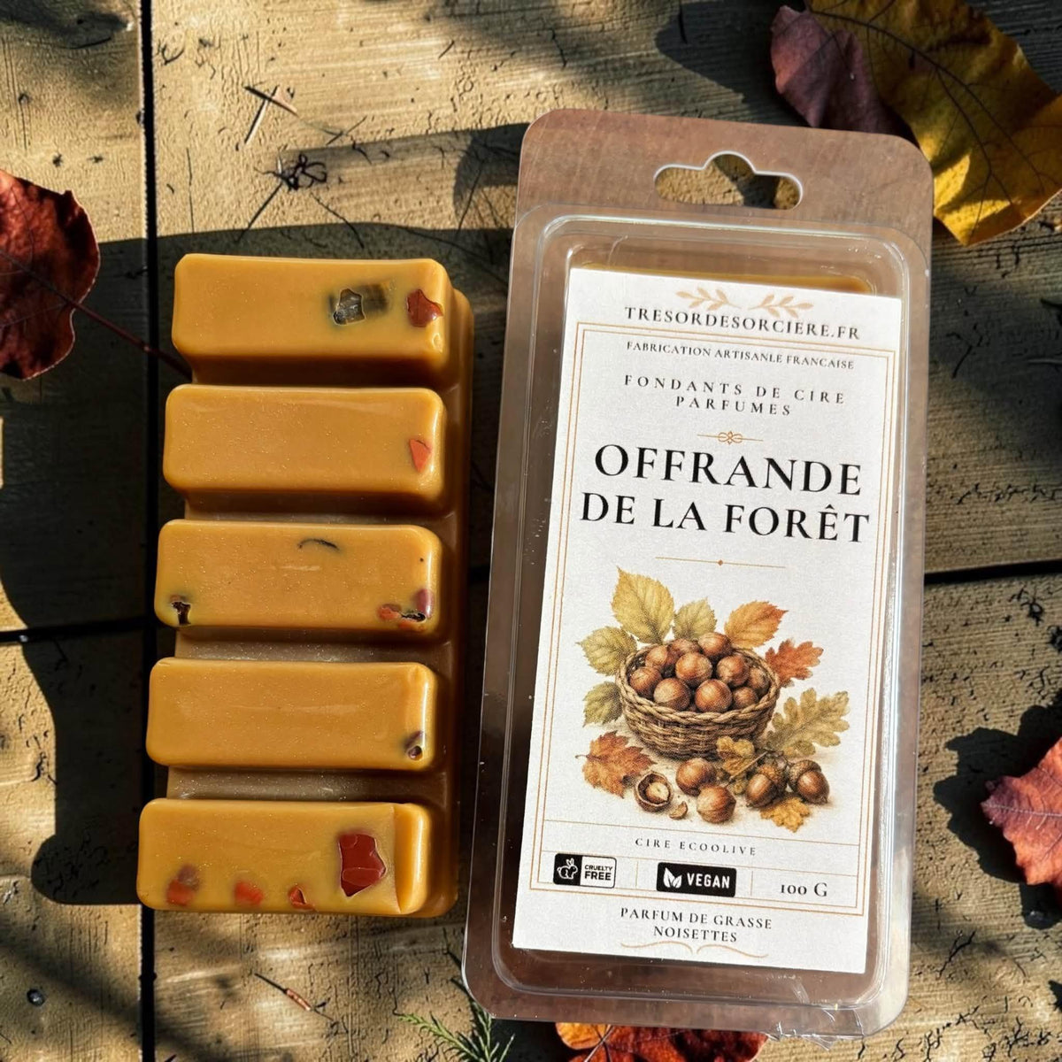 fondants parfumés noisette