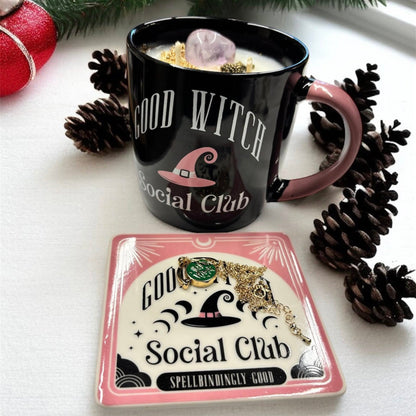 Bougie mug "good witch", bougie sorcière, bougie