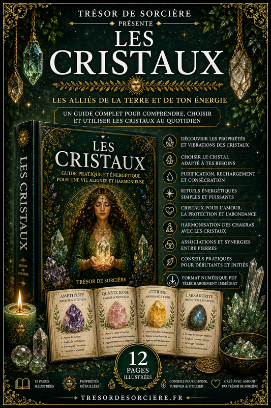Téléchargement 12 "pages de grimoire "les cristaux"