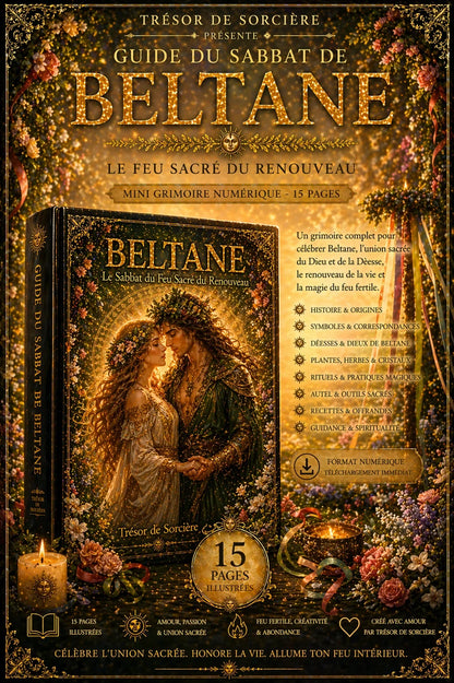 Téléchargement 15 pages grimoire "le sabbat de Beltane" + bonus roue de l'année