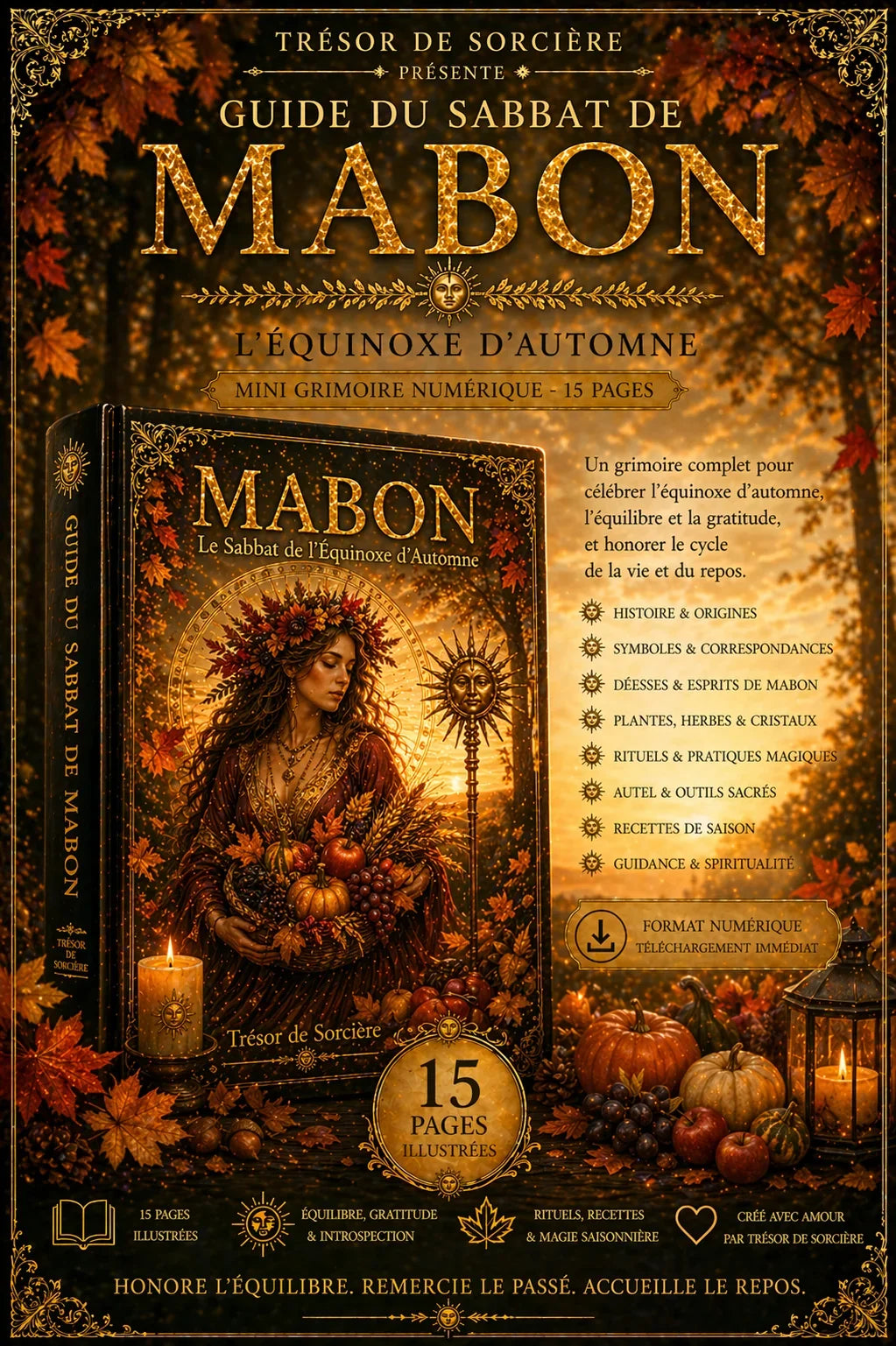 Téléchargement grimoire 15 pages "le sabbat de Mabon"