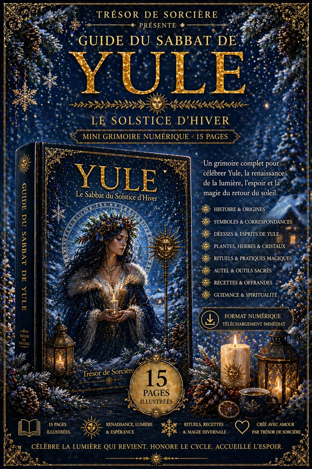 Téléchargement grimoire 15 pages "le sabbat de Yule"