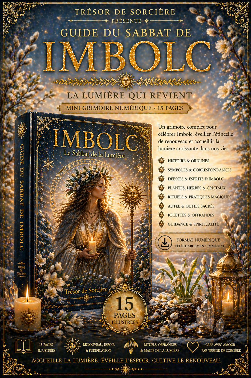 Téléchargement grimoire 15 pages "le sabbat de Imbolc"