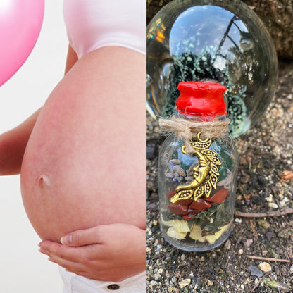 fertilité spell jars - fiole de fertilité, sorcière, ésotérique, spell, spell jars, wicca, sorcellerie, magie, witch, witchy
