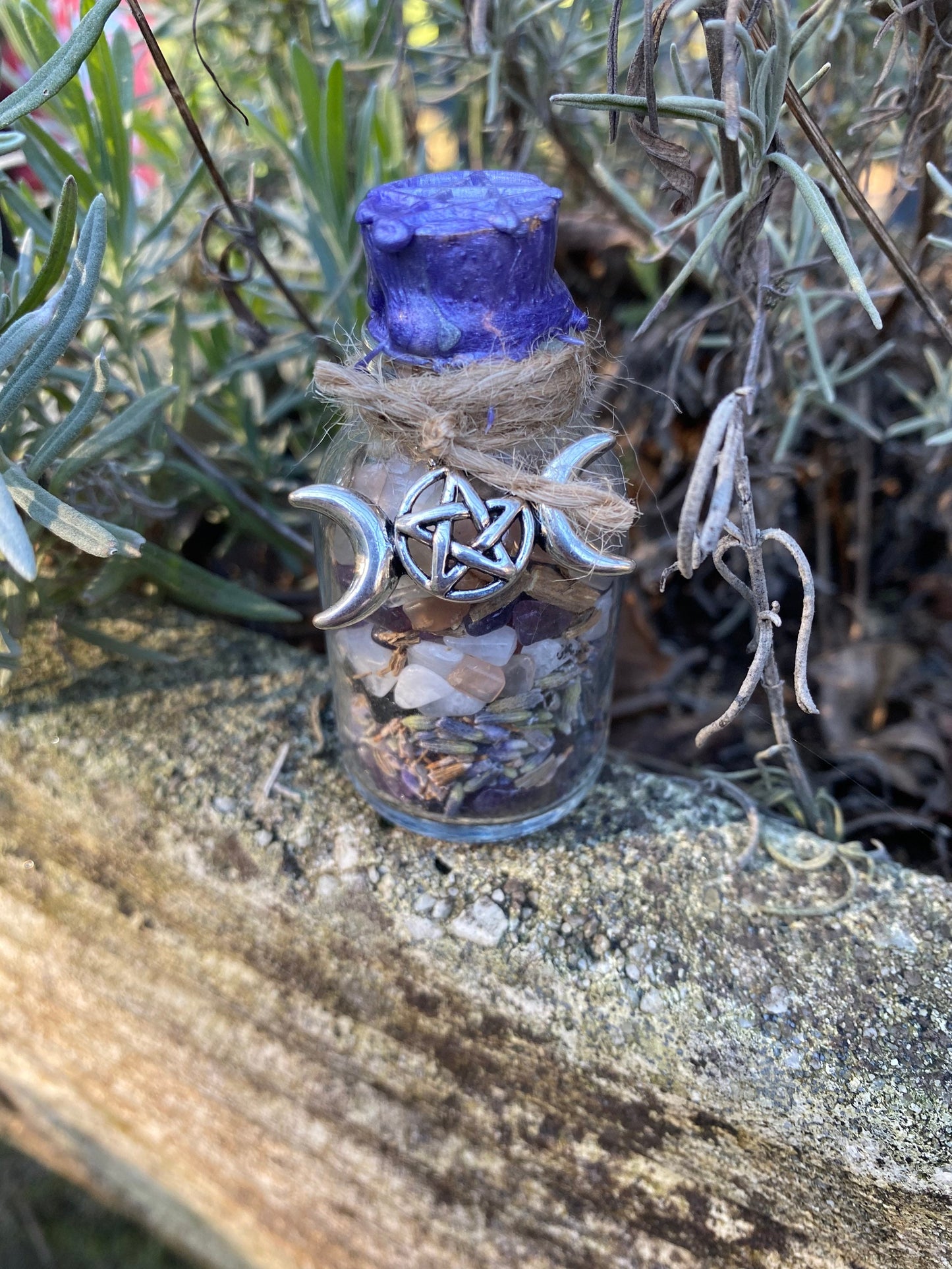 Spell jar peurs et angoisses ZENIA - fiole, sorcière, wicca, sorcellerie, witchy, rituel, autel, ésotérique, spell, spell jars
