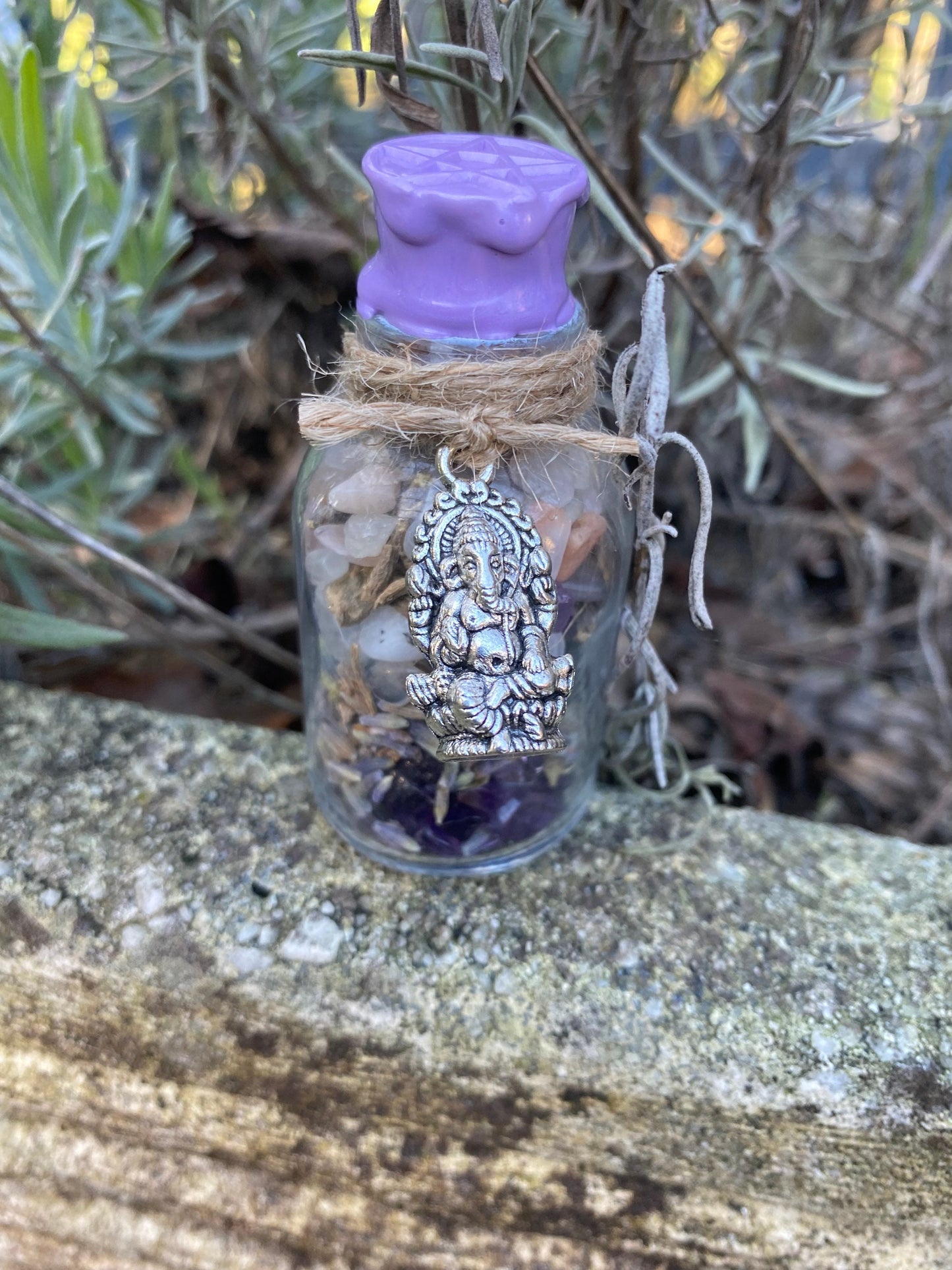 Spell jar peurs et angoisses ZENIA - fiole, sorcière, wicca, sorcellerie, witchy, rituel, autel, ésotérique, spell, spell jars