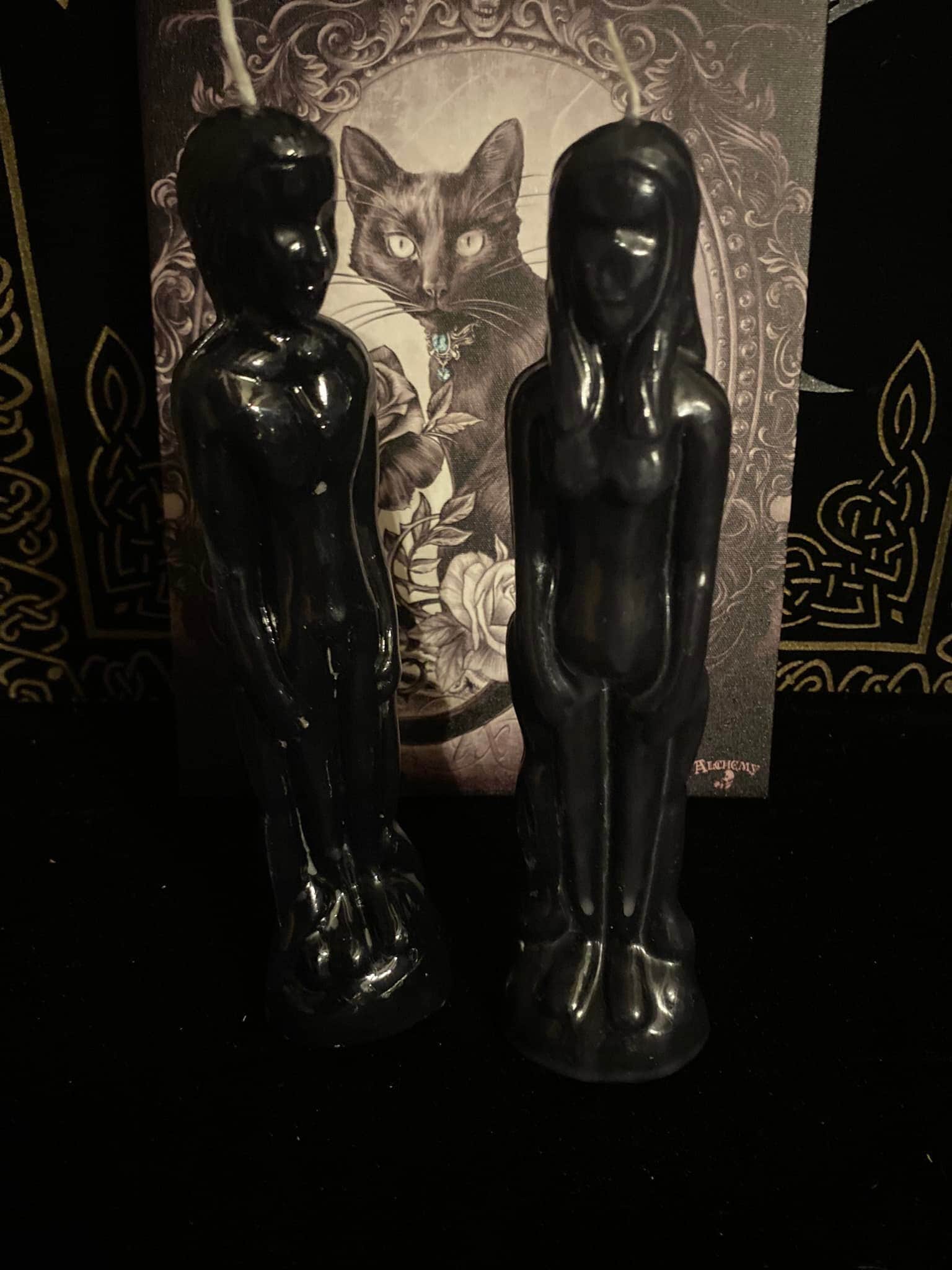 Bougies dagyde pour pratique magique, sorcellerie, occultisme, ésotérique, sorcière, witch, magie, rituel, hoodoo