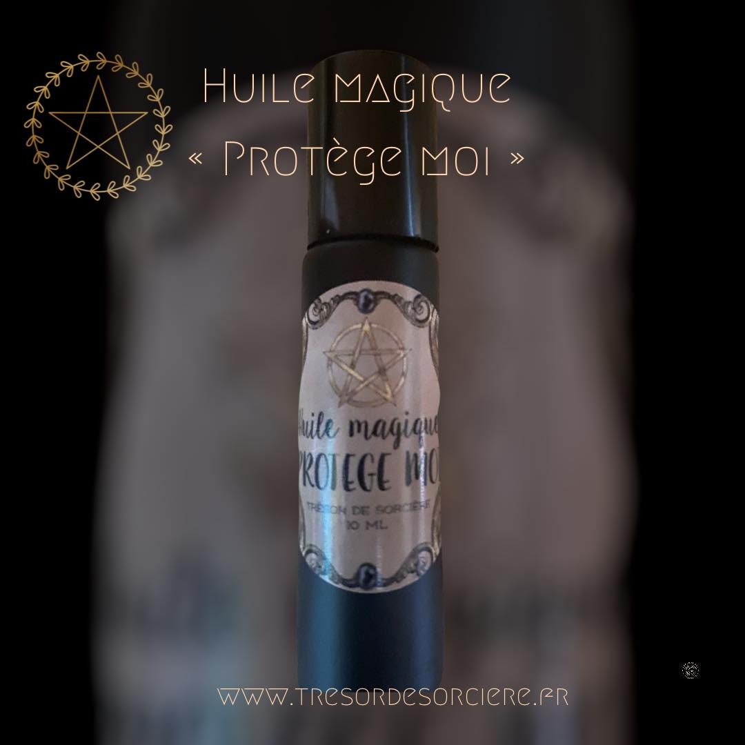 Huile magique "Protège Moi", rituel, sorcellerie, witchy, wicca, esoterique, ésotérisme, sorcière, sort, protection