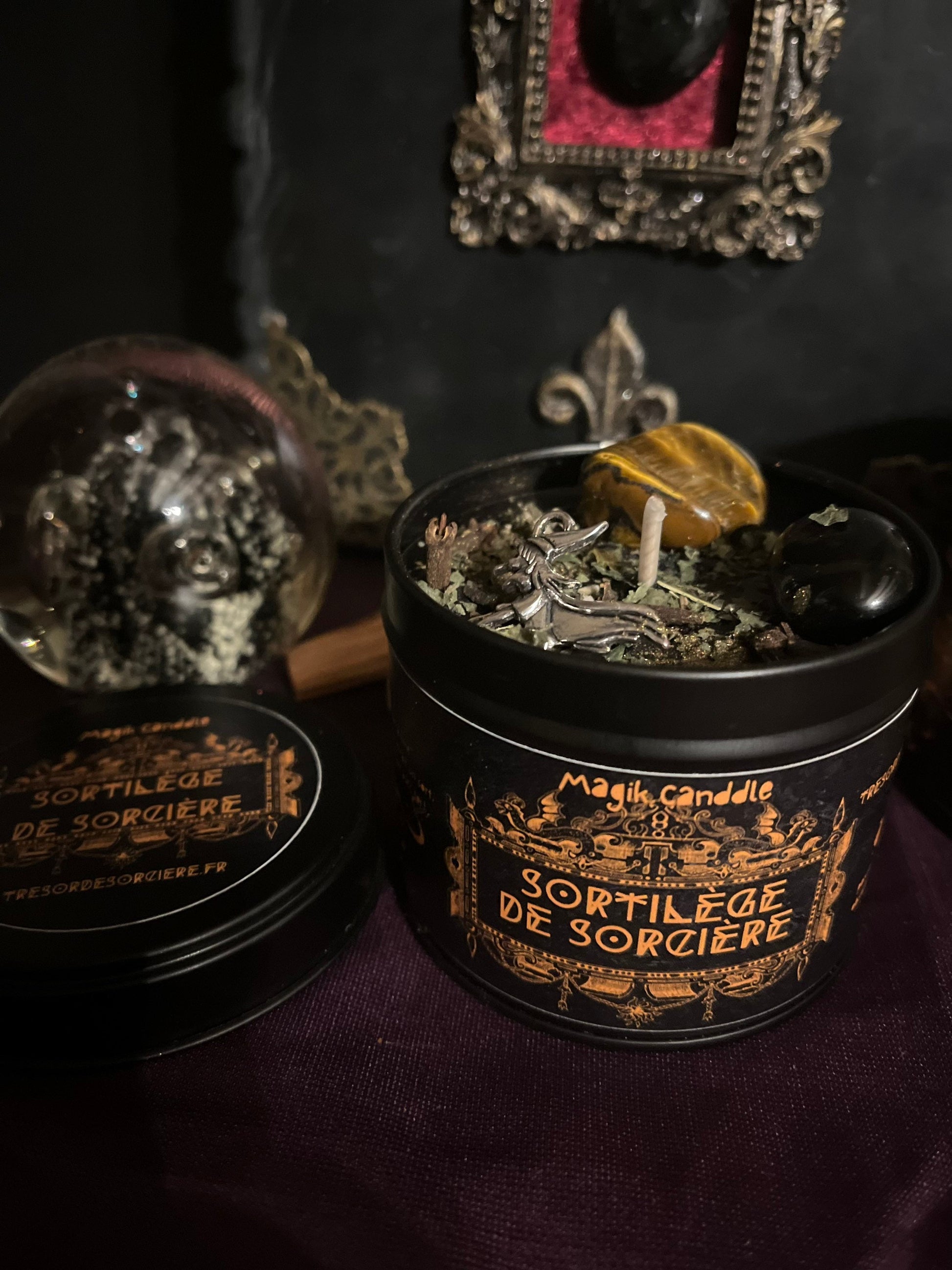Bougie protection sortilège de sorcière