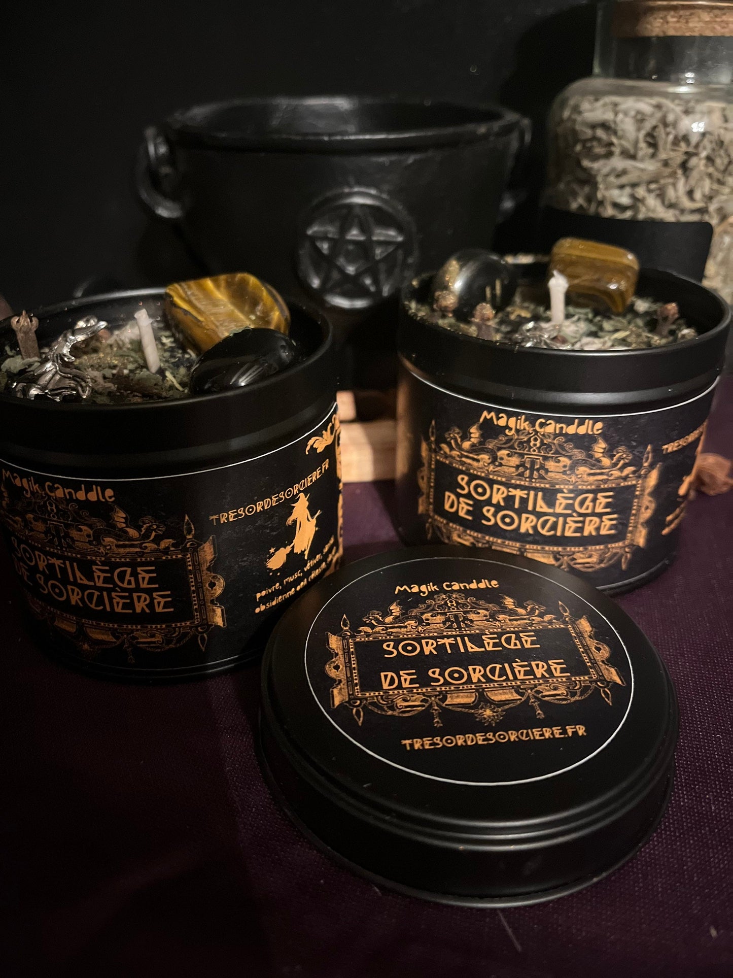 Bougie protection sortilège de sorcière