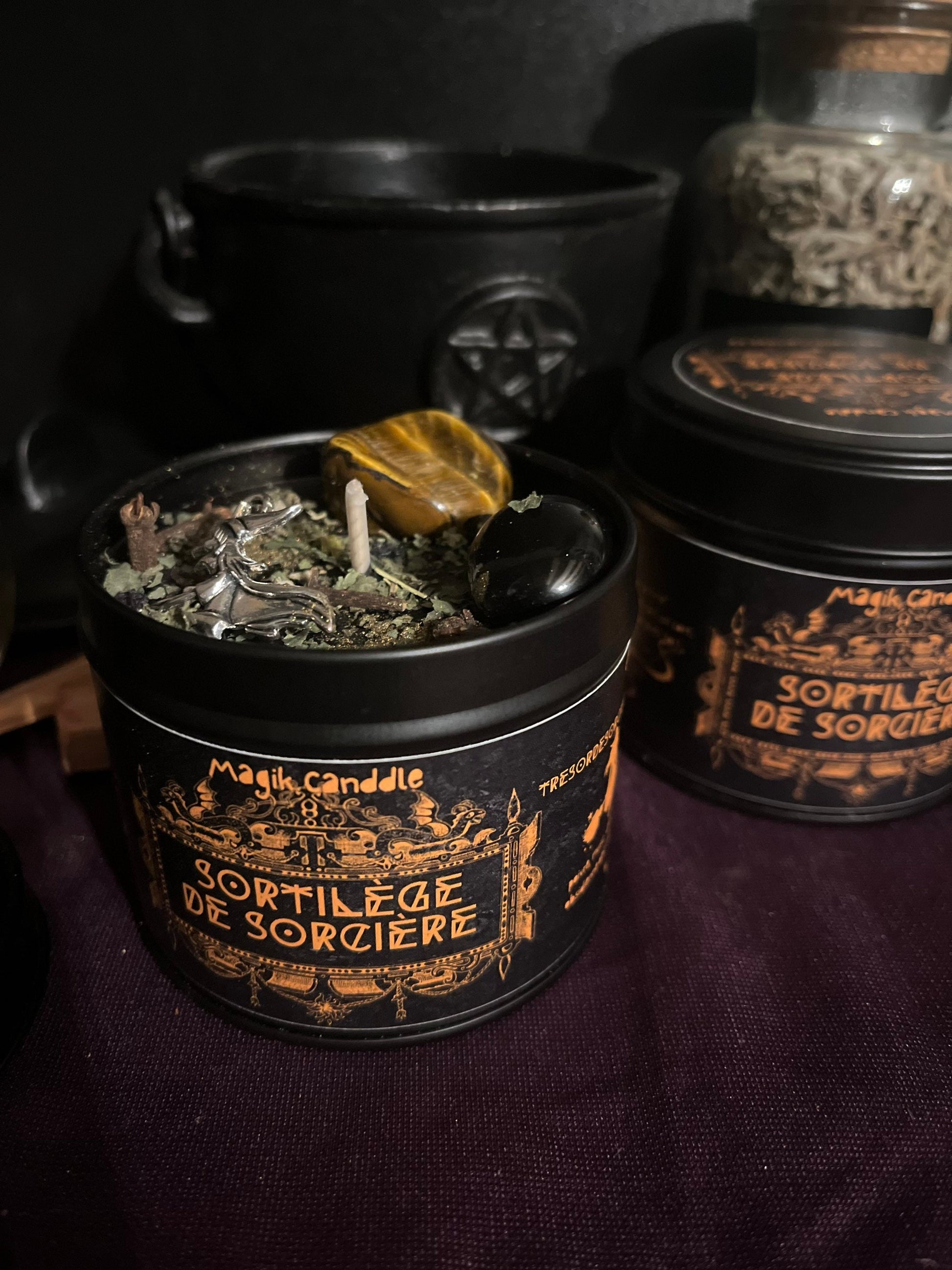Bougie protection sortilège de sorcière