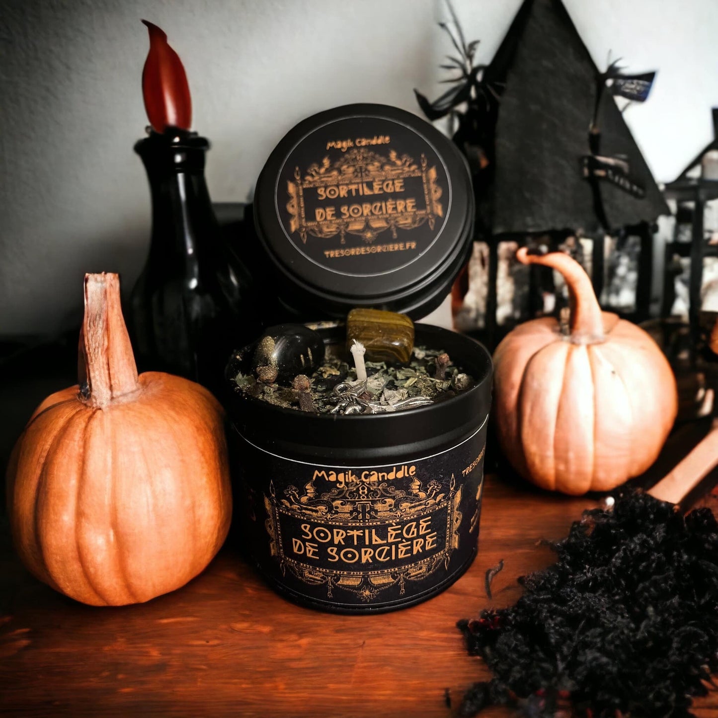 Bougie protection sortilège de sorcière