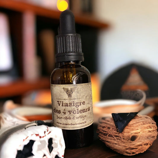 Vinaigre des 4 voleurs fait maison, ésotérique, sorcellerie, wicca, rituel, witchy, magie, witch, witchcraft, wiccan,
