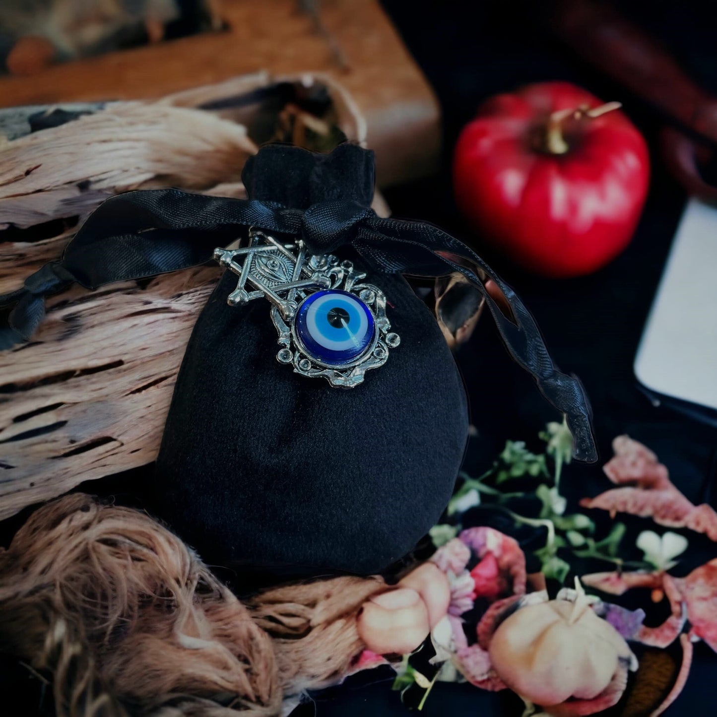 Sac mojo mauvais œil, mojo bag, amulette, talisman