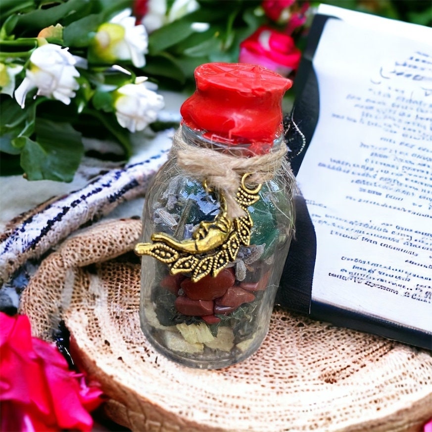 fertilité spell jars - fiole de fertilité, sorcière, ésotérique, spell, spell jars, wicca, sorcellerie, magie, witch, witchy