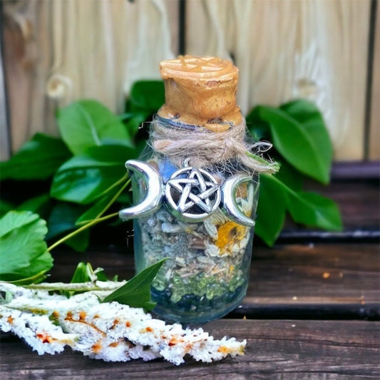 spell jars MYHOMIA, fiole, sorcellerie, ésotérique, sorcière, witchy, occultisme, wicca, rituel, autel, bouteille sorcière, protection