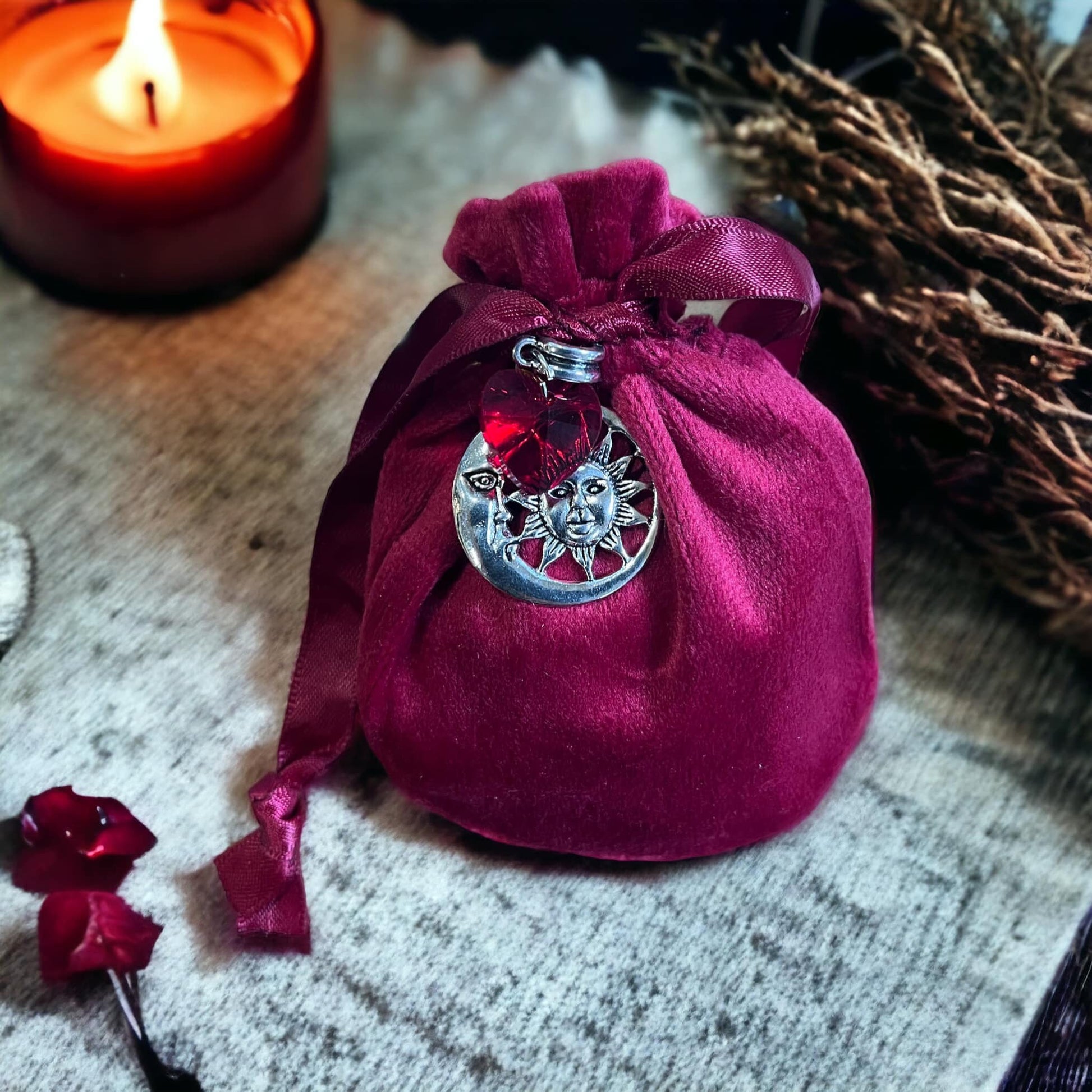 Sac mojo "trouvez l'amour", mojo bag, amulette amour, talisman amour