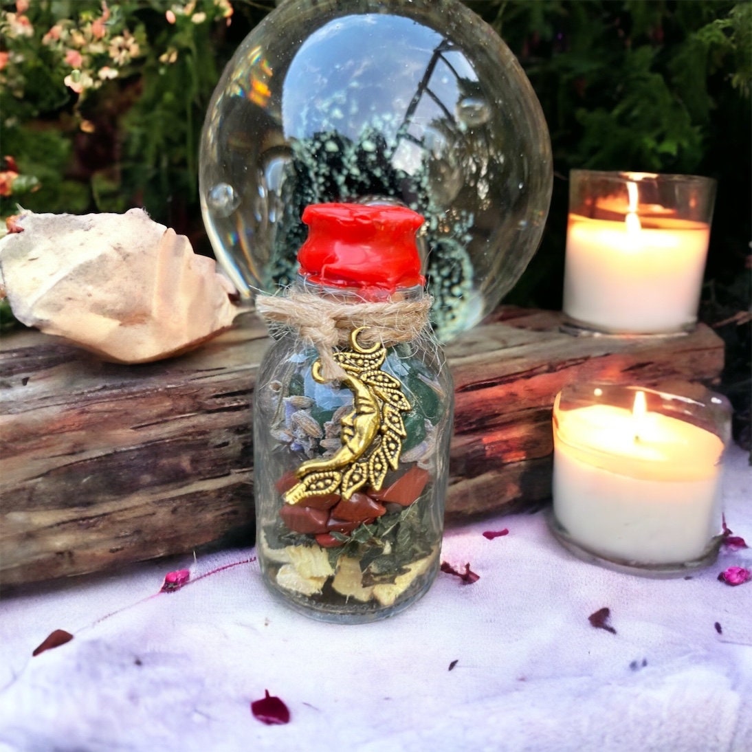 fertilité spell jars - fiole de fertilité, sorcière, ésotérique, spell, spell jars, wicca, sorcellerie, magie, witch, witchy