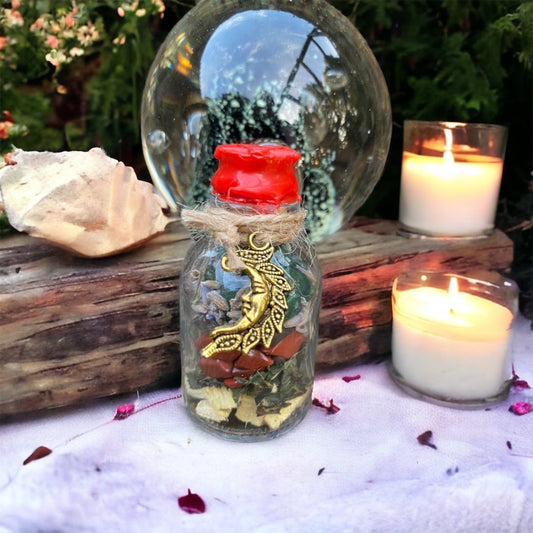 fertilité spell jars - fiole de fertilité, sorcière, ésotérique, spell, spell jars, wicca, sorcellerie, magie, witch, witchy