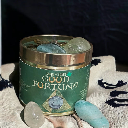 Bougie chance, prospérité, abondance "Good Fortuna"