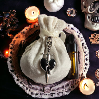 Sac mojo "libère moi", coupe-liens, mojo bag, amulette protection, talisman protection