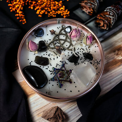 Bougie "Charmed", bougie sorcière, bougie d'intention