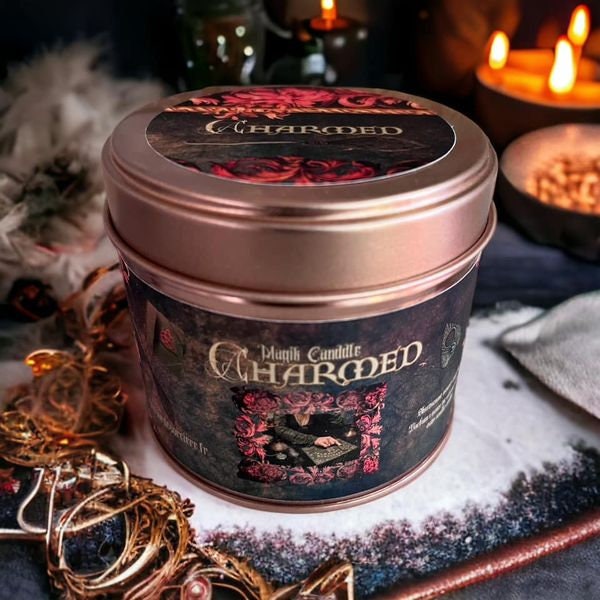 Bougie "Charmed", bougie sorcière, bougie d'intention