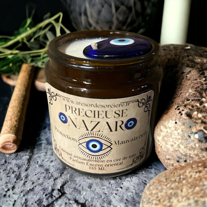 Bougie de protection, précieuse Nazar, œil de Nazar